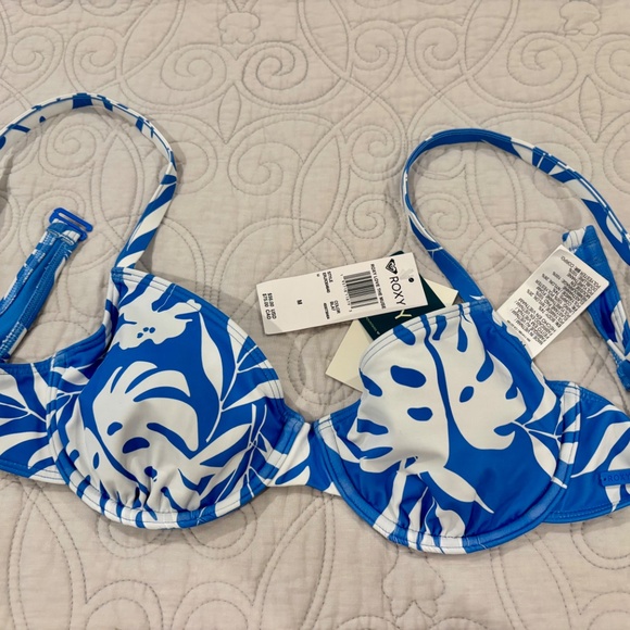 Roxy BLA7-REGATTA S SURF Underwire Bikini Swim Top, US M - Picture 5 of 5